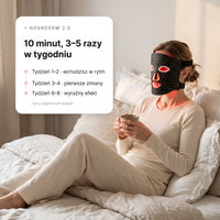 Rivlo NOVADERM 2.0 – sylikonowa maska do terapii światłem LED 7