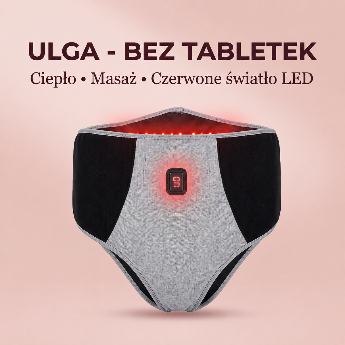LumaCare — pas kojący LED na miesiączkę