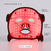 Rivlo NOVADERM 2.0 – sylikonowa maska do terapii światłem LED 5