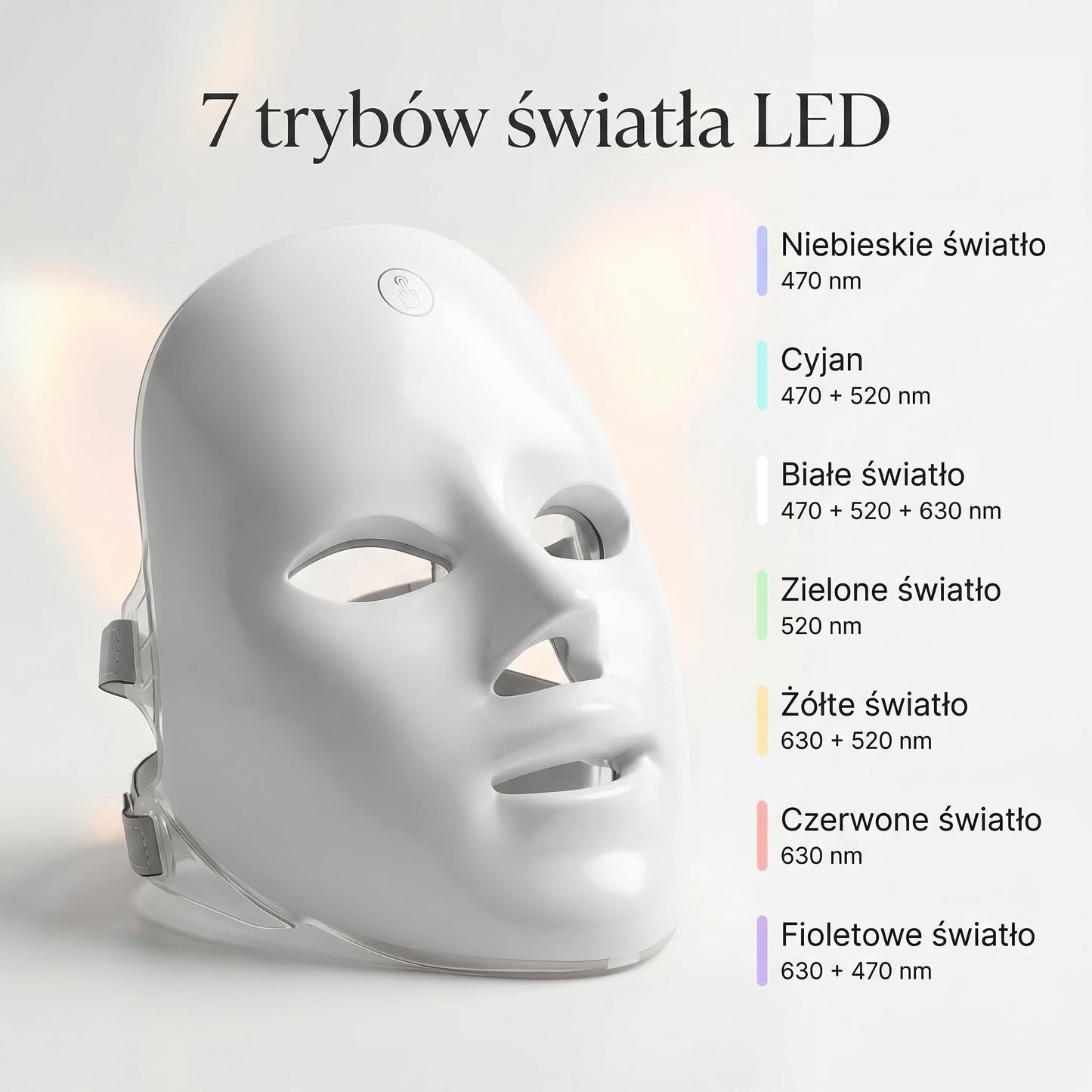NOVADERM PRO – maska LED do terapii światłem na trądzik i zmarszczki